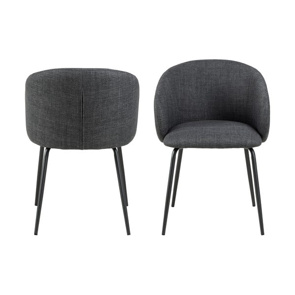 Tumehallid söögitoolid 2tk komplektis Eleanor - Actona-image-2