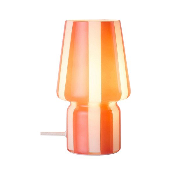 Punane/valge klaasist laualamp (kõrgus 21,5 cm) Carlo - Ellos Home-image-3