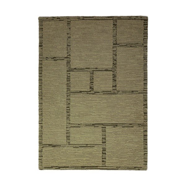 Roheline käsitsi kootud villane vaip 160x230 cm Harris Modula Wool - Flair Rugs