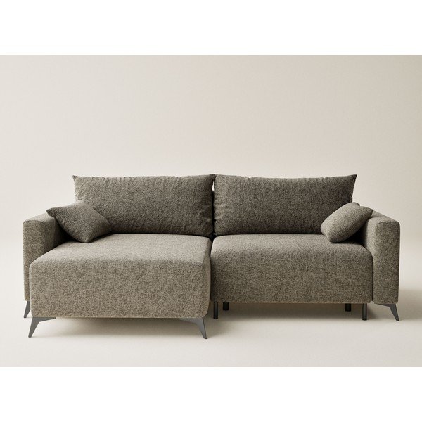 Pruun šenilldiivanvoodi/panipaigaga nurgadiivan (vasak nurk/diivanvoodiga) Leon - Maison de Rêve-image-2