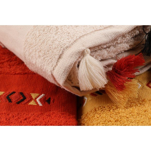 Puuvillased froteerätikud 3tk komplektis 50x90 cm Asorti - Foutastic-image-1