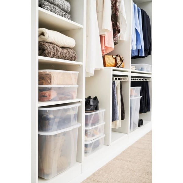 Kaanega plastist hoiukarp 19 l Lona - Rotho-image-1