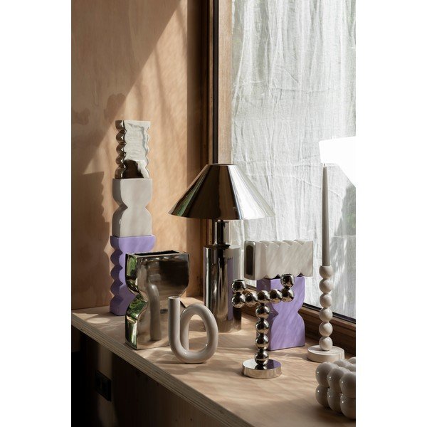 Hõbedane laualamp metallist varjuga (kõrgus 53 cm) Wonders - Zuiver-image-2