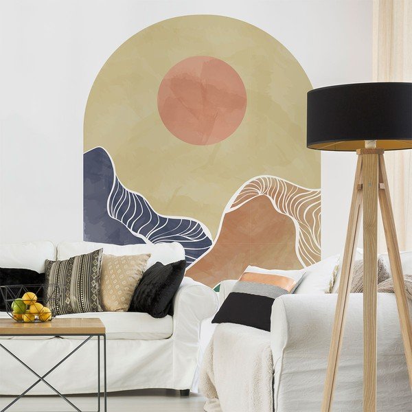 Seinakleebis 120x140 cm Abstract Rising Sun Arch - Ambiance-image-1