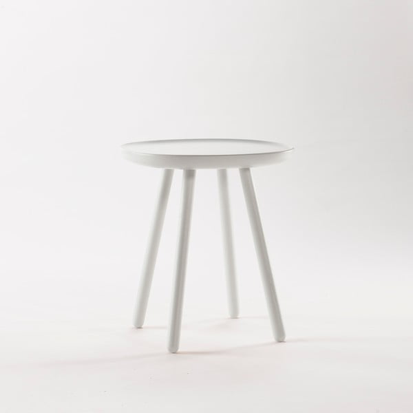 Valge täispuidust kohvilaud , ø 45 cm Naïve - EMKO-image-2