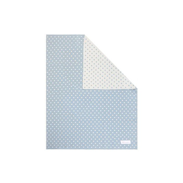 Sinine ja valge puuvillane beebitekk Dots, 80 x 100 cm - Kindsgut-image-3