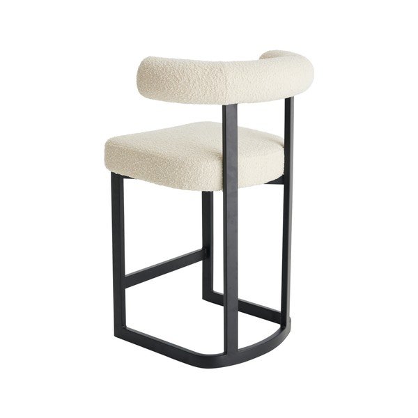 Mustvalge polsterdatud baaritool (istme kõrgus 66 cm) Parie - Ellos Home-image-3