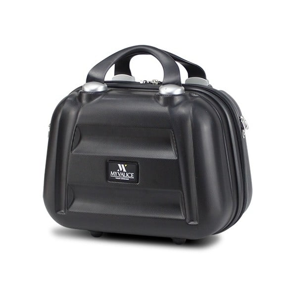 Černý dámský příruční cestovní kufřík My Valice SMART BAG LASSO Make Up & Hand Suitcase