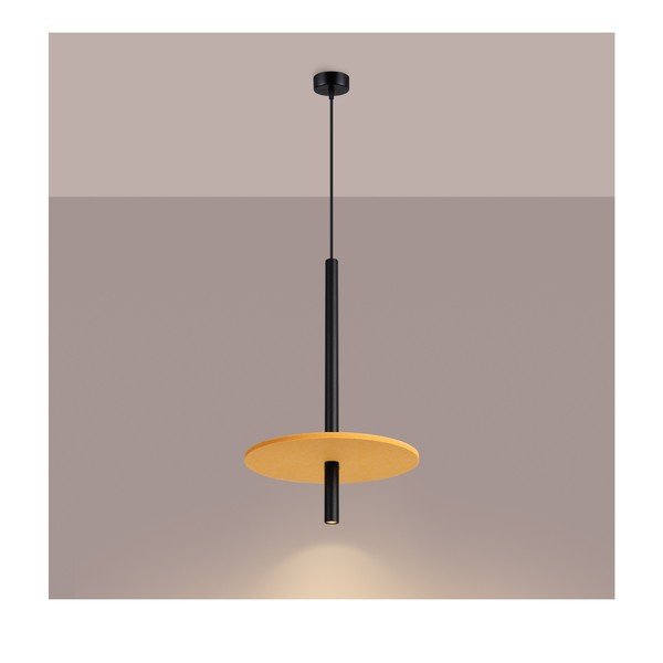 Kollane/beež metallist ripplamp ø 30 cm Rilu - Sollux-image-2