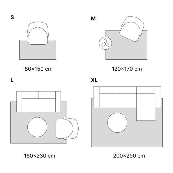 Kreemjas vaip Aloe Liso, 80 x 150 cm - Universal-image-4