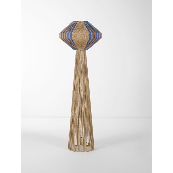 Sinine/naturaalne köiest põrandalamp (kõrgus 152 cm) Abby - Nova Luce-image-3
