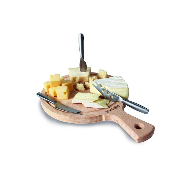 Set krájecího prkénka a 3 nožů na sýr Boska Cheese Set Amigo Round-image-1