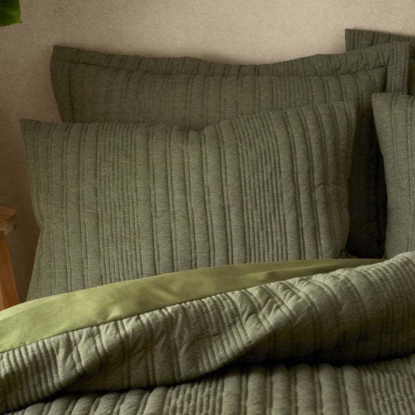 Khaki värvi voodipesu kaheinimesevoodile 200x200 cm Tamba Stripe - Pineapple Elephant-image-1