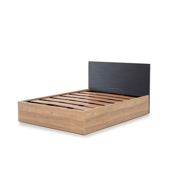 Hall kaheinimesevoodi koos panipaigaga ja restiga 160x200 cm Kronos - Marckeric-image-3