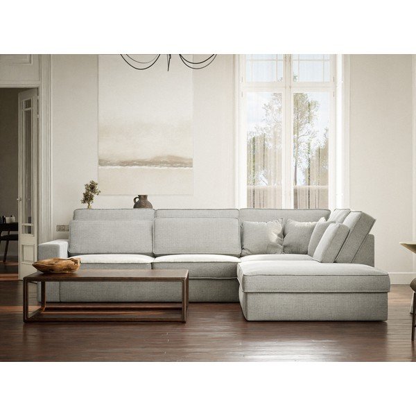 Helehall šenill-nurgadiivan (parem nurk/L-kujuline) Kirou - Maison de Rêve-image-4