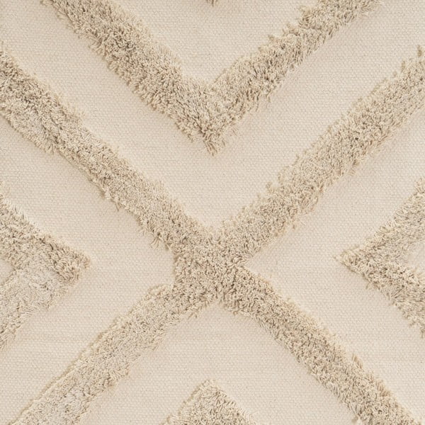 Kreem pestav puuvillane vaip 50x80 cm - Casa Selección-image-1