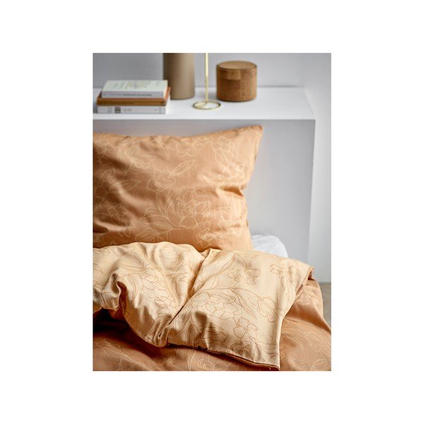 Oranž puuvillasatiinist üheinimesevoodipesu 140x200 cm Infinity - Södahl-image-1