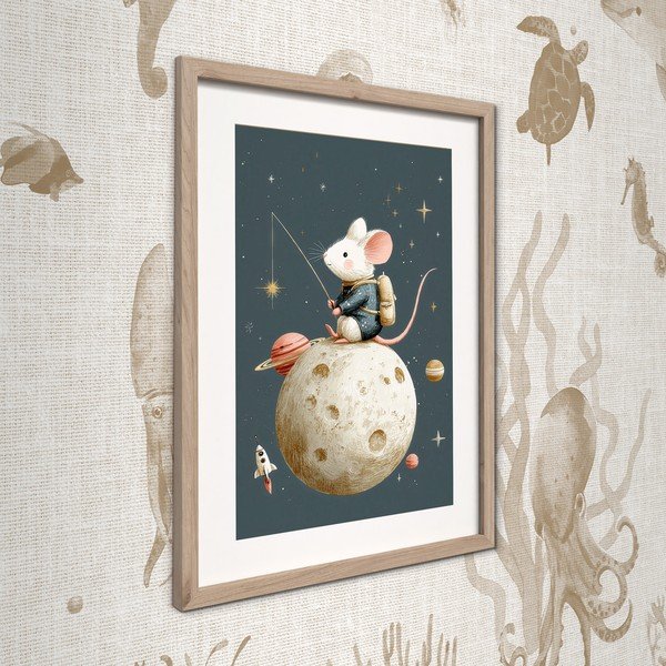 Laste pilt 30x40 cm Astro Mouse - Styler-image-2