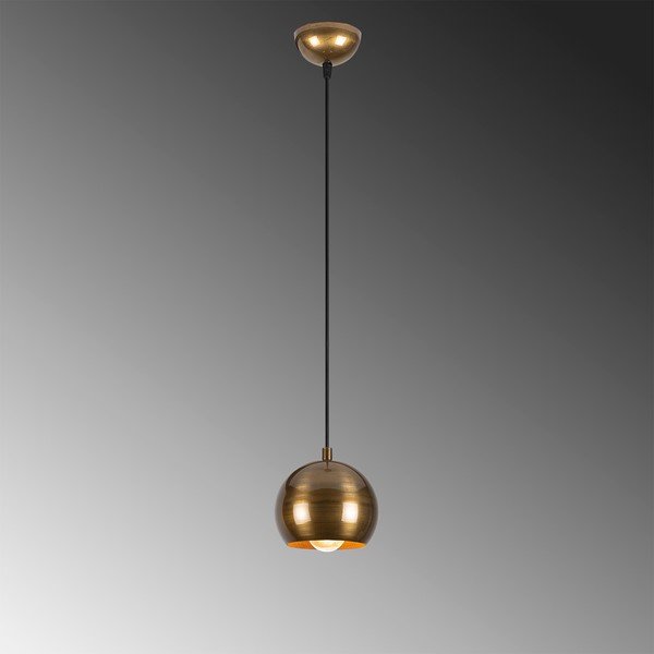 Kuldne rippvalgusti metallist varjuga ø 30 cm Berceste - Opviq lights-image-3