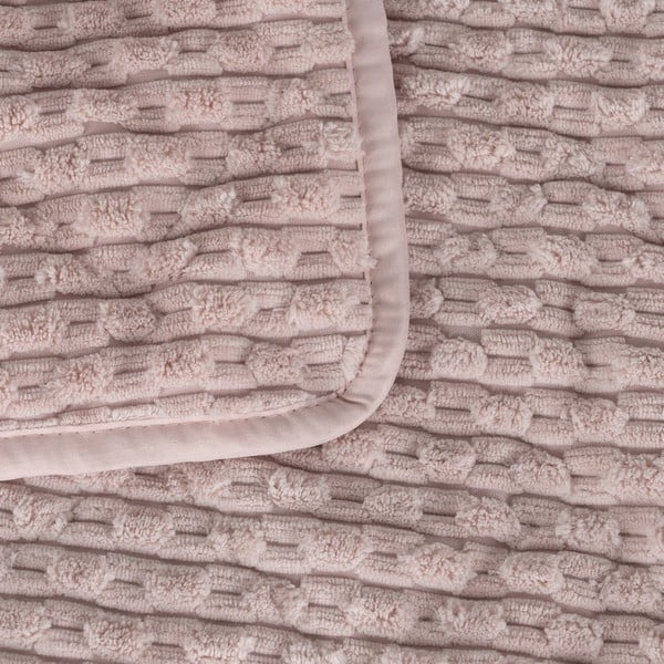 Roosa tepitud voodikate 180x260 cm - Ixia-image-1