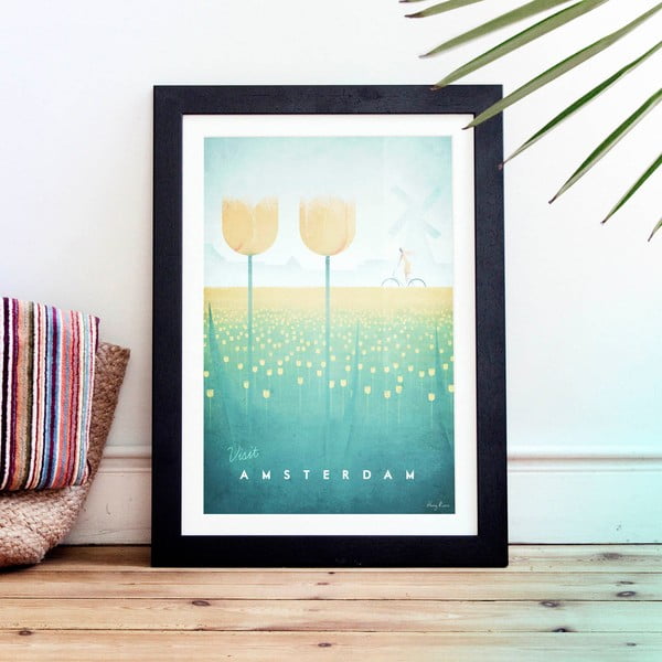 Plakat , 30 x 40 cm Amsterdam - Travelposter-image-1