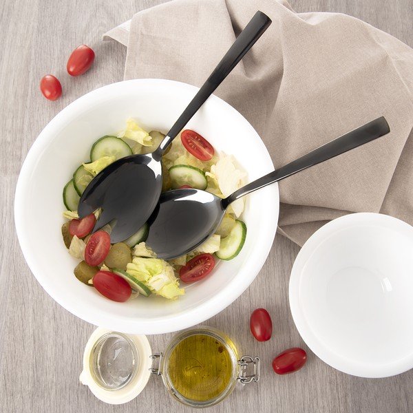 Roostevabast terasest salati söögiriistad Black - Orion-image-2