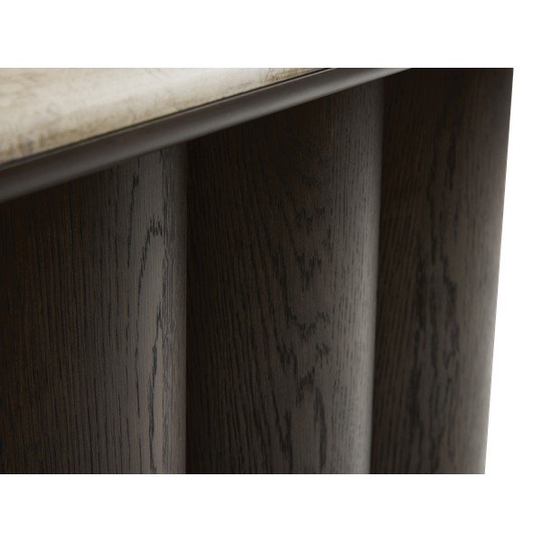 Konsoollaud marmorist pealispinnaga, tume naturaalne värv, 38x120 cm Piazze - Unique Furniture-image-2