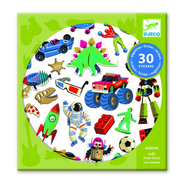 30 kleebise komplekt Retro mänguasjad - Djeco
