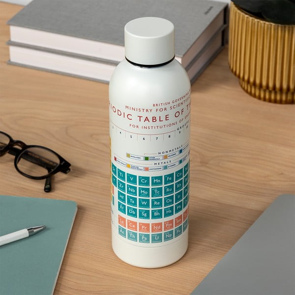 Kreem roostevabast terasest reisipudel 500 ml Periodic Table - Rex London-image-1