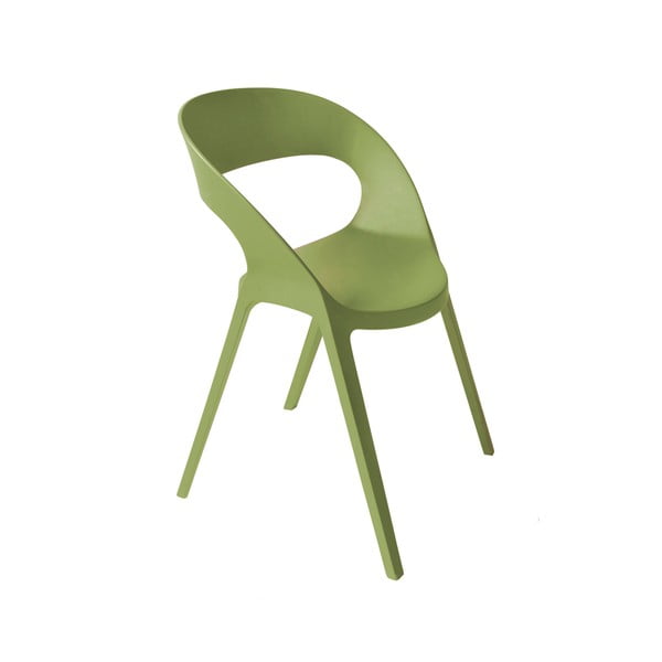 Sada 2 olivově zelených zahradních židlí Resol Carla