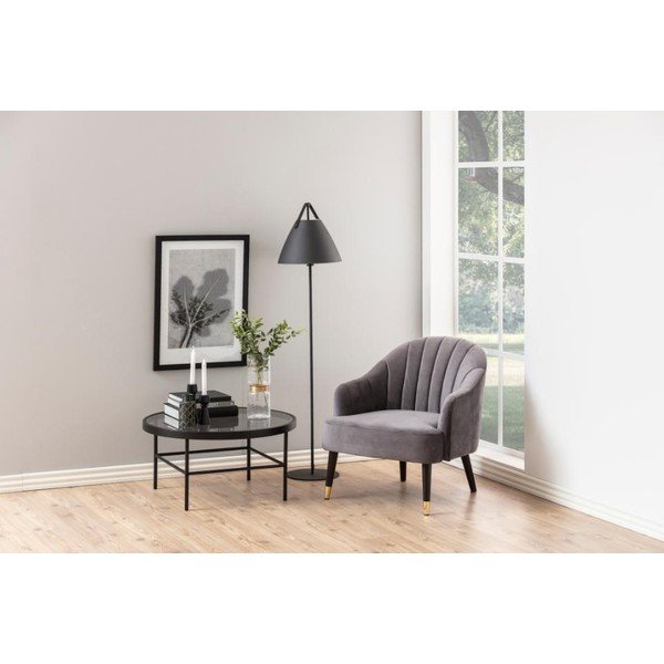 Must ümmargune kohvilaud ø 80 cm Hoya - Actona-image-1