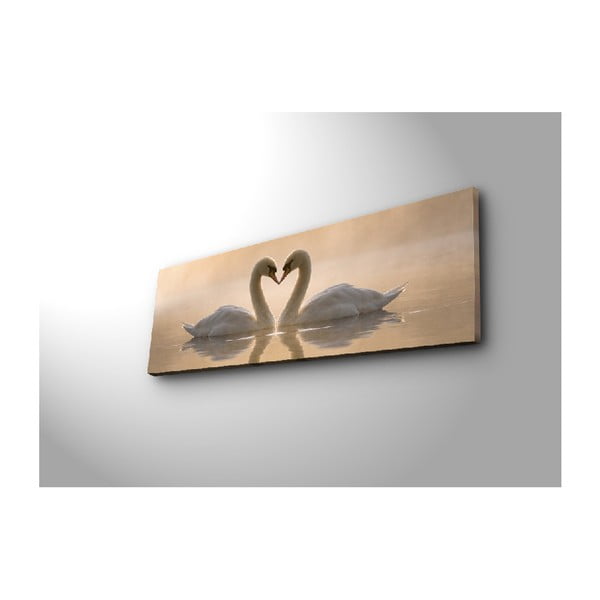 Pilt lõuendil Swan Love, 90 x 30 cm - Wallity-image-3