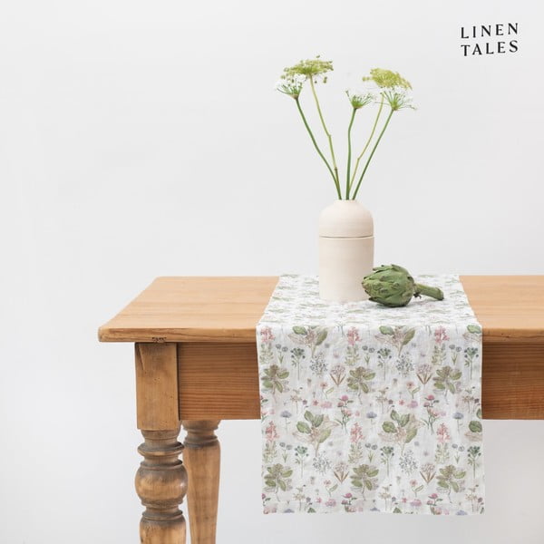 Linane linik 40x200 cm White Botany - Linen Tales-image-1
