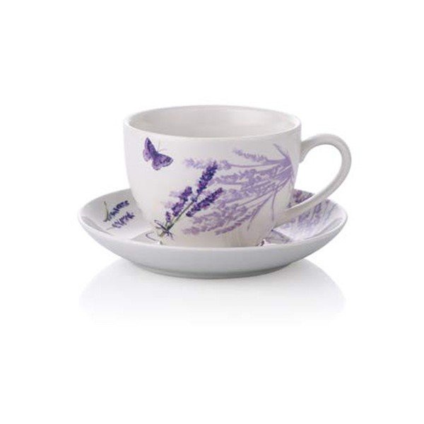 Sada 6 šálků s podšálky Levandule-image-1