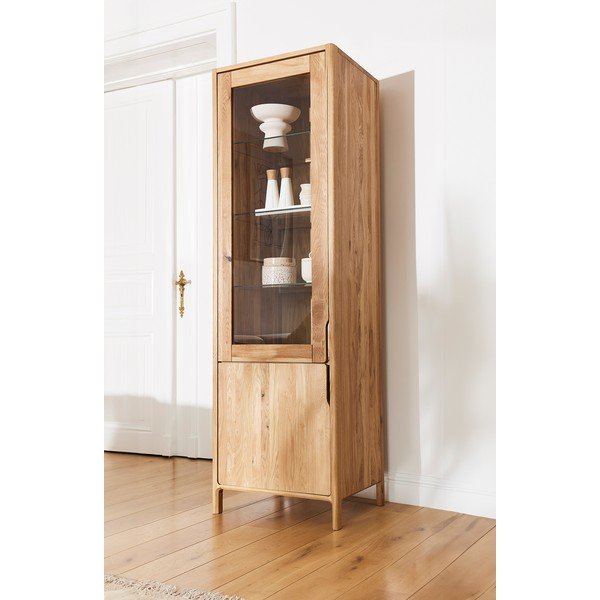 Tammepuidust vitriinkapp 59x188 cm Twig - The Beds-image-1