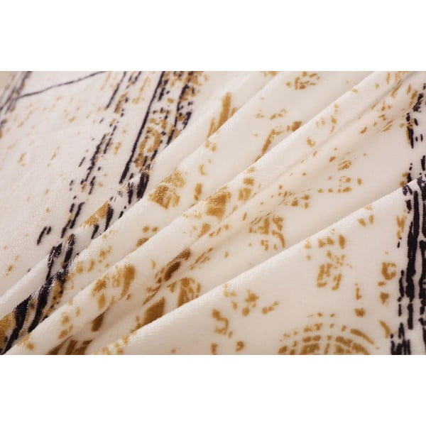 Must-kreem mikroplüüsist voodipesu üheinimesevoodile 140x200 cm Enrico - My House-image-4