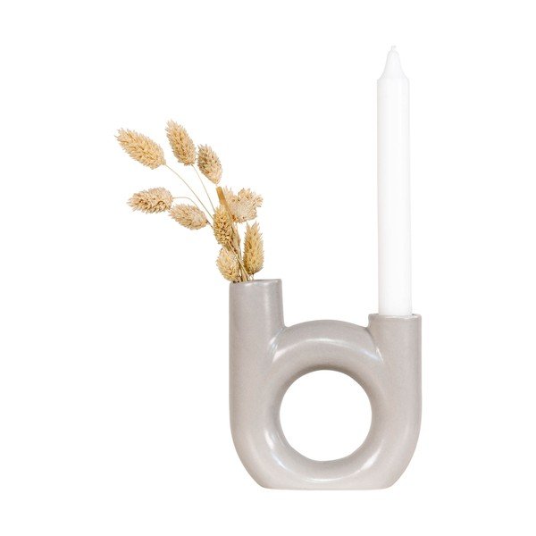 Valge klaasist küünlajalg Fondo - House Nordic-image-3