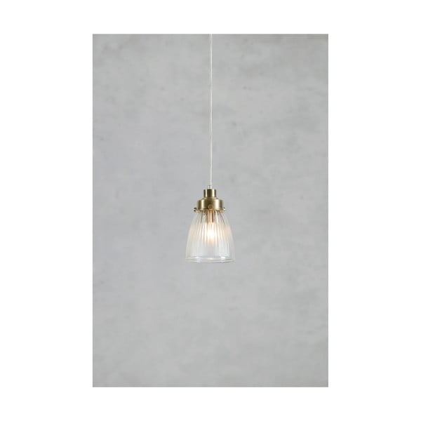 Messingivärvi rippvalgusti klaasist varjuga ø 11 cm Bellis - Markslöjd-image-4