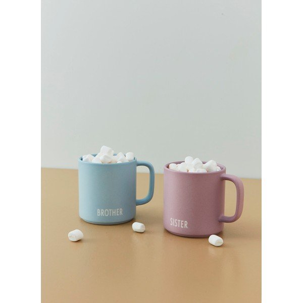 Lavendlililla portselanist kruus 175 ml Sister - Design Letters-image-3