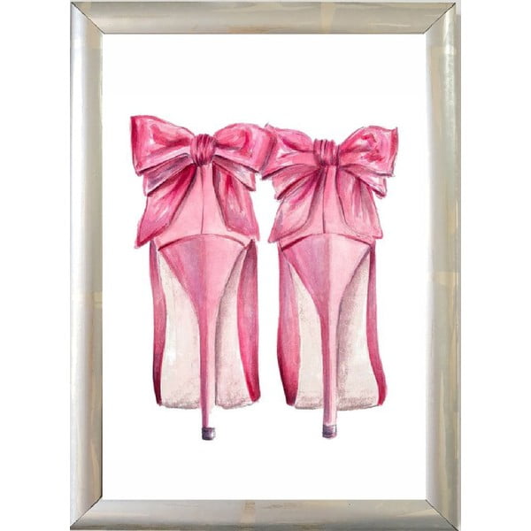 Plakat 20x30 cm Pink Fashion Shoes - Piacenza Art