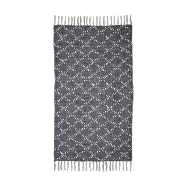 Tmavě šedý bavlněný koberec HSM collection Colorful Living Mano, 120 x 180 cm