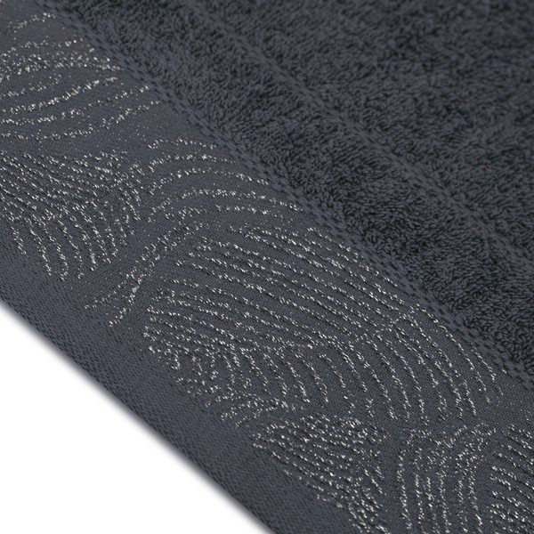 Mustad/hallid froteest puuvillased käterätid ja saunalinad komplektis 6 tk Bellis – Restilo-image-2