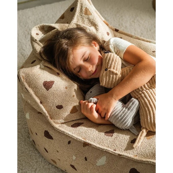 Helepruun buklee/šenillkangast laste kott-tool Terrazzo Chair - Wigiwama-image-4