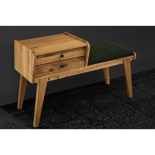 Tammepink sahtlitega ja rohelise istmega Retro - The Beds-image-3