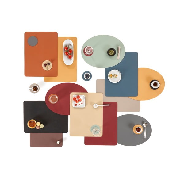 Sinine kunstnahast taldriku alusmüts , 33 x 45 cm Togo - ZicZac-image-2