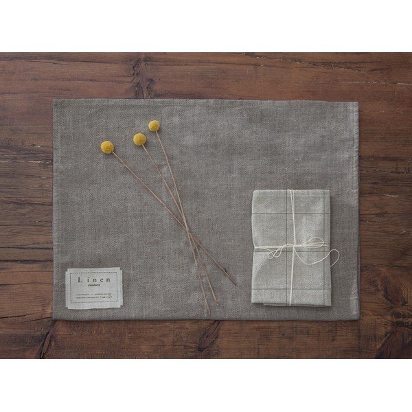 4 linasest salvrätikust koosnev komplekt Rohelised jooned, 43 x 43 cm - Really Nice Things-image-3