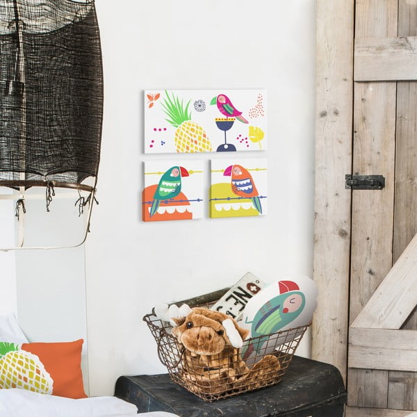 Laste pilt 27x27 cm Pretty Parrots - Moshi Moshi-image-1