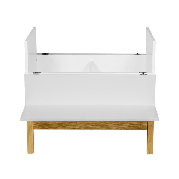 Valge/loomulikku värvi veinikapp 75x70 cm Grande - Woodman-image-3