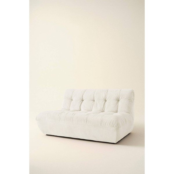 Kreemikas sametist diivan 145 cm Kelso - Jotex-image-1