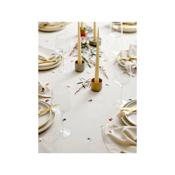 Puuvillane laudlina ø 180 cm Hearts Embloidery - Södahl-image-2